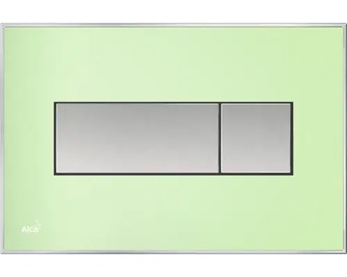 Betätigungsplatte Alca Komfort M1372 2-Mengentechnik grün/mattchrom