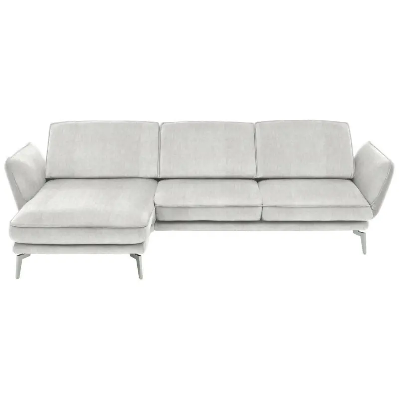 Ecksofa in Velours Creme