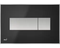 Betätigungsplatte Alca Komfort M1374 2-Mengentechnik schwarz/mattchrom