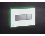Hornbach Betätigungsplatte Alca Komfort mit grüner Beleuchtung 2-Mengentechnik weiß/chrom