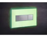 Hornbach Betätigungsplatte Alca Komfort mit grüner Beleuchtung 2-Mengentechnik grün/chrom
