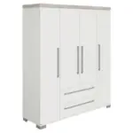 XXXLutz Lauterach - Ihr Möbelhaus bei Bregenz Drehtürenschrank in Weiß, Silbereichenfarben