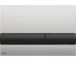 Betätigungsplatte Alca Komfort M1712-8 2-Mengentechnik chrommatt/schwarz
