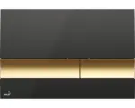 Hornbach Betätigungsplatte Alca Komfort M1728-2 2-Mengentechnik schwarz/gold