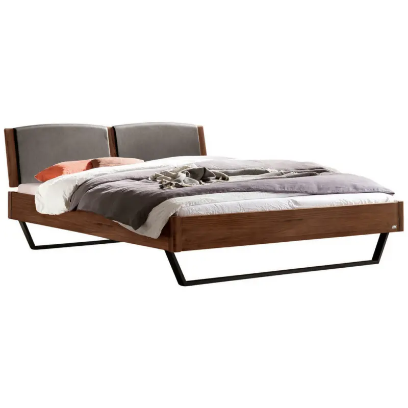 Bett 140/200 cm in Nussbaumfarben