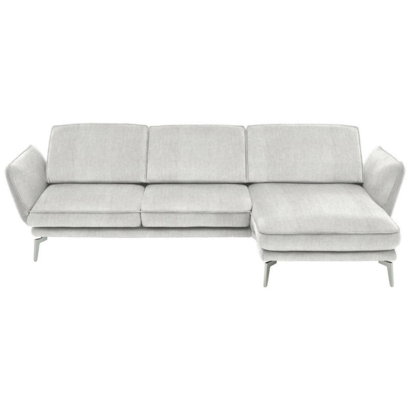 Ecksofa in Velours Creme