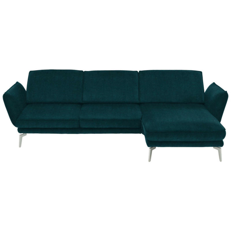 Ecksofa in Velours Grün