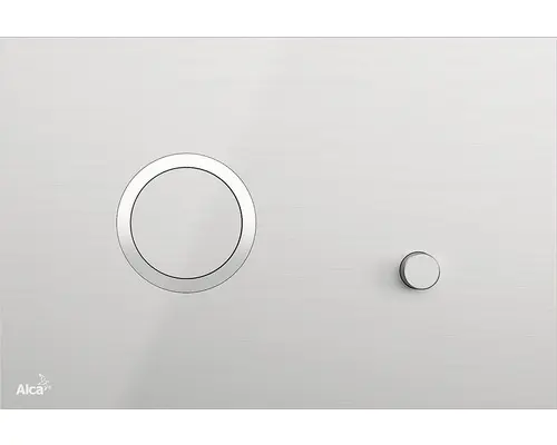 Betätigungsplatte Alca Komfort Sting 2-Mengentechnik edelstahl/edelstahl