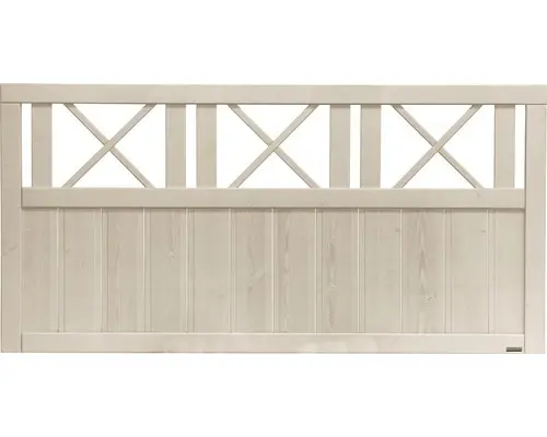 Vorgartenzaun Zaunelement Konsta Provence 180x90 cm natur