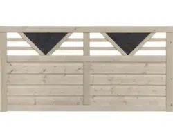 Vorgartenzaun Zaunelement Konsta Andria 180x90 cm natur