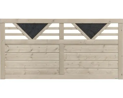 Vorgartenzaun Zaunelement Konsta Andria 180x90 cm natur