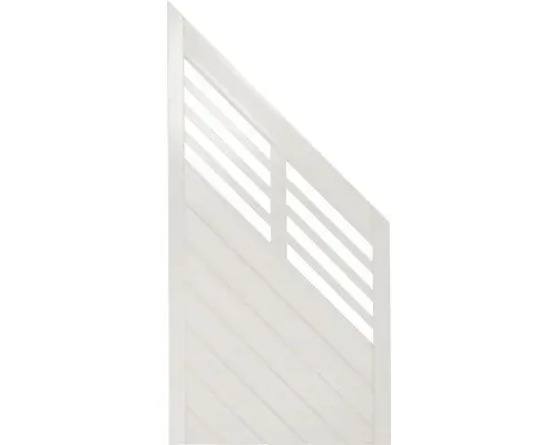 Abschlusselement Konsta Style rechts 90 x 180/90 cm cremeweiß