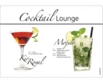 Hornbach Küchenrückwand mySpotti pop Cocktail Lou. 590x410x2 mm