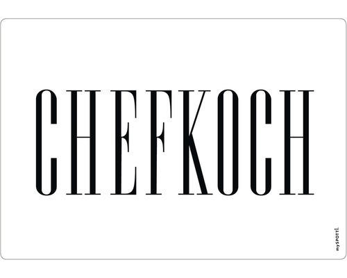 Küchenrückwand mySpotti pop Chefkoch white 590x410x2 mm