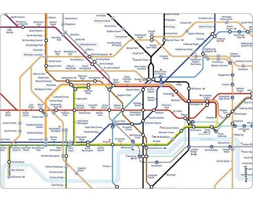 Küchenrückwand mySpotti pop Subway London 590x410x2 mm