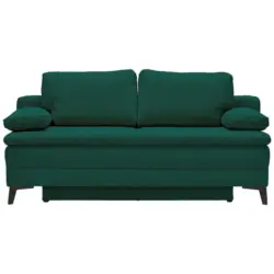 Boxspringsofa in Kord Dunkelgrün