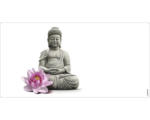 Hornbach Badrückwand mySpotti Aqua Buddha 900x450x2 mm 150906 weiß