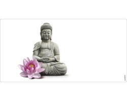 Badrückwand mySpotti Aqua Buddha 900x450x2 mm 150906 weiß