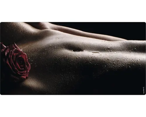 Badrückwand mySpotti Aqua Her body 900x450x2 mm 150942 schwarz