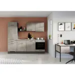 XXXLutz Lauterach - Ihr Möbelhaus bei Bregenz Küchenblock 270 cm in Graphitfarben, Grau