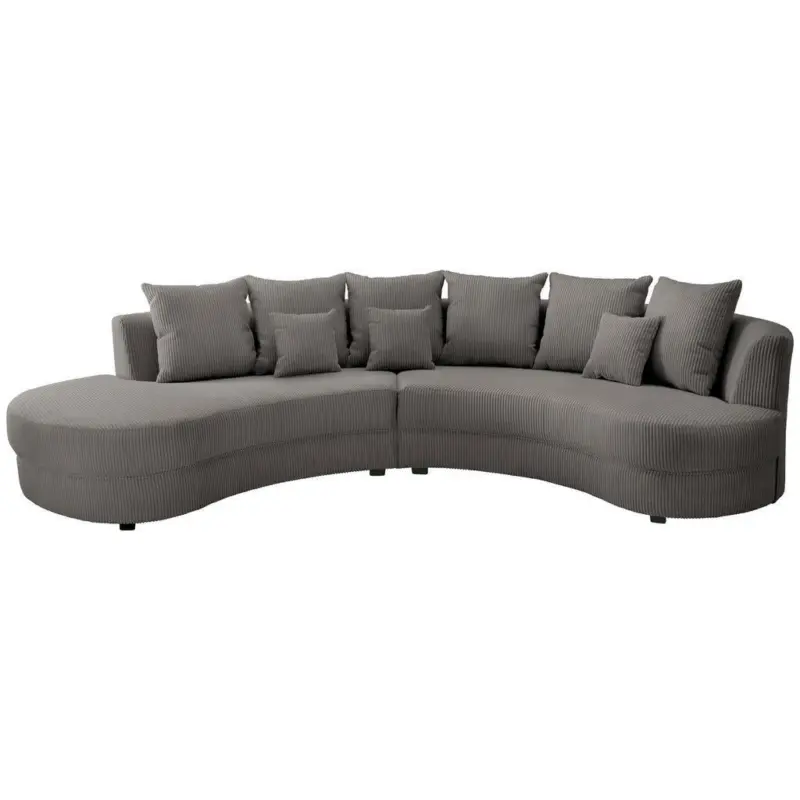 Wohnlandschaft in Kord Grau