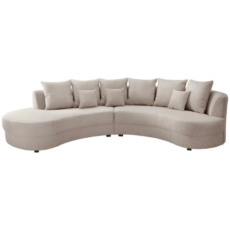 Wohnlandschaft in Kord Beige