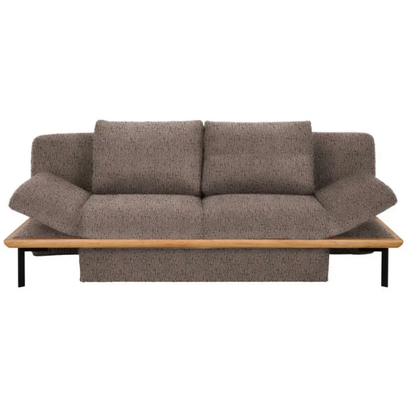 Schlafsofa in Chenille Hellbraun