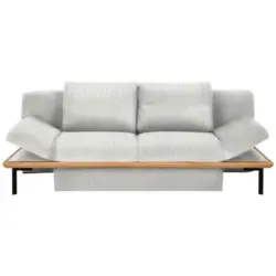 Schlafsofa in Chenille Wei&szlig;