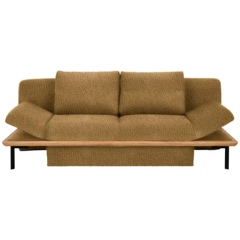 Schlafsofa in Chenille Birkefarben