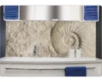 Hornbach Badrückwand mySpotti Aqua Fossil 1400x450x2 mm 151415 beige