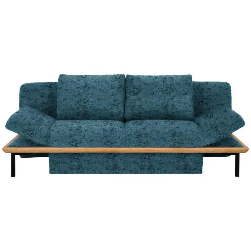 Schlafsofa in Chenille Blau