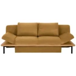 Schlafsofa in Chenille Currygelb