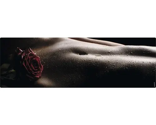 Badrückwand mySpotti Aqua Her body 1400x450x2 mm 151442 schwarz