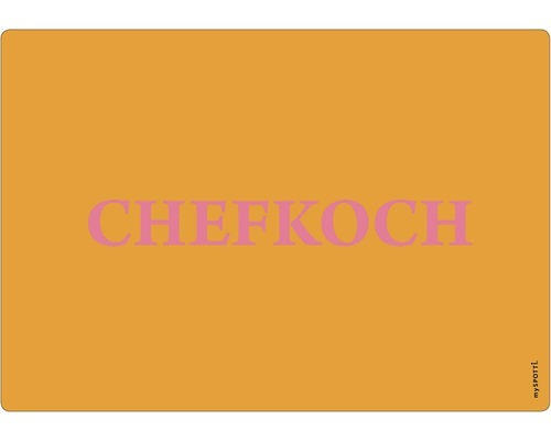 Küchenrückwand mySpotti pop Chefkoch orange 590x410x2 mm