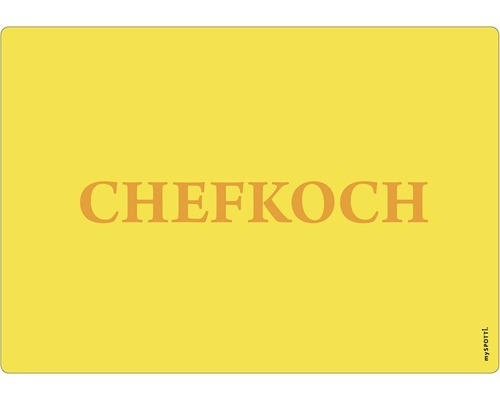 Küchenrückwand mySpotti pop Chefkoch yel. 590x410x2 mm