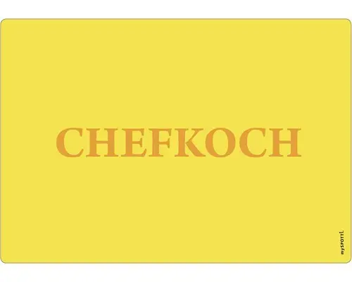 Küchenrückwand mySpotti pop Chefkoch yel. 590x410x2 mm