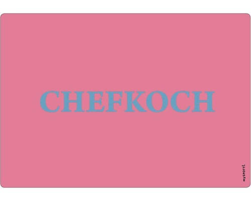 Küchenrückwand mySpotti pop Chefkoch pink 590x410x2 mm