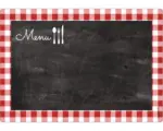 Hornbach Memoboard mySpotti memo Menu red 590x410x2 mm