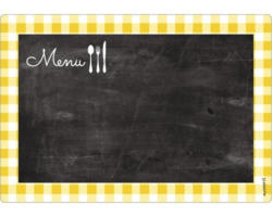 Memoboard mySpotti memo Menu yellow 590x410x2 mm