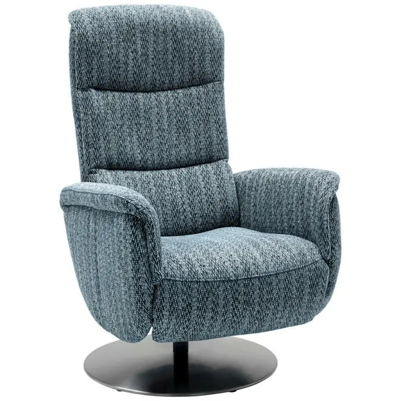 Relaxsessel in Textil Dunkelblau