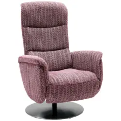 Relaxsessel in Textil Bordeaux