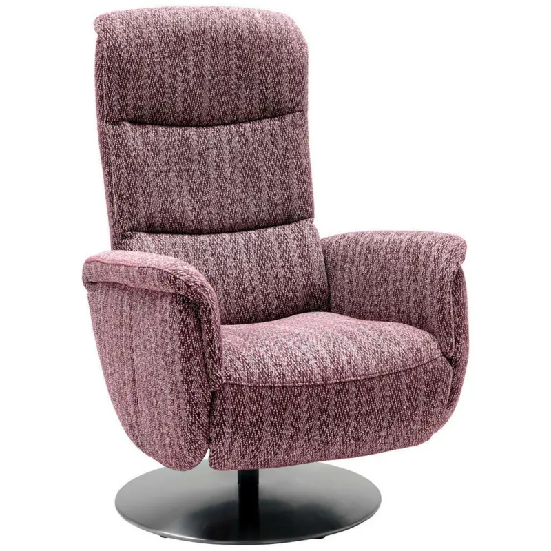 Relaxsessel in Textil Bordeaux