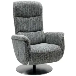 Relaxsessel in Textil Schwarz