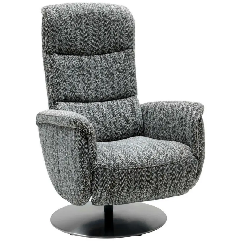 Relaxsessel in Textil Schwarz