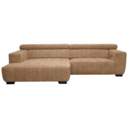 Ecksofa in Webstoff Orange