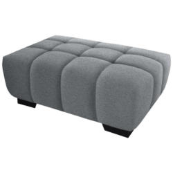 Hocker in Textil Grau