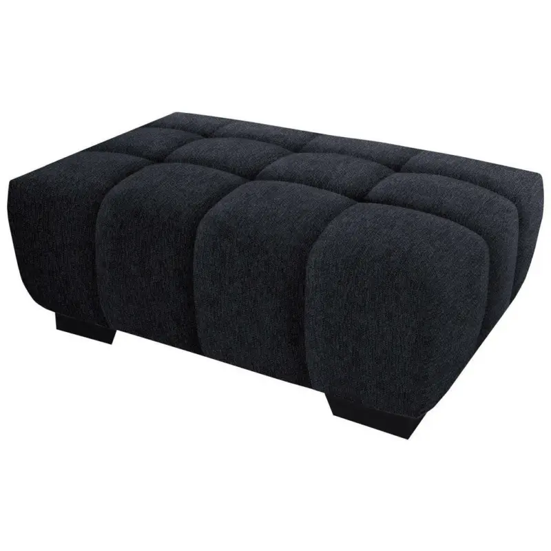 Hocker in Textil Dunkelgrau