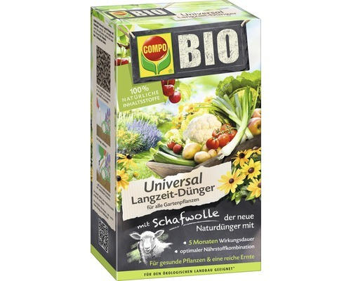 Universal-Langzeit-Dünger Compo Bio mit Schafwolle 2 kg