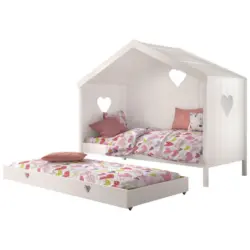 Hausbett 90/200 cm in Weiß