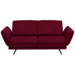 2,5-Sitzer in Velours Rot
